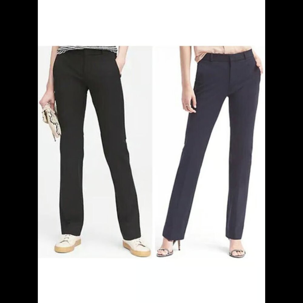 Banana Republic Logan Trouser Pants Black Size 00P - Picture 4 of 4